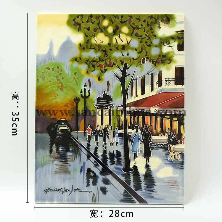 三彩瓷板畫(huà)尺寸
